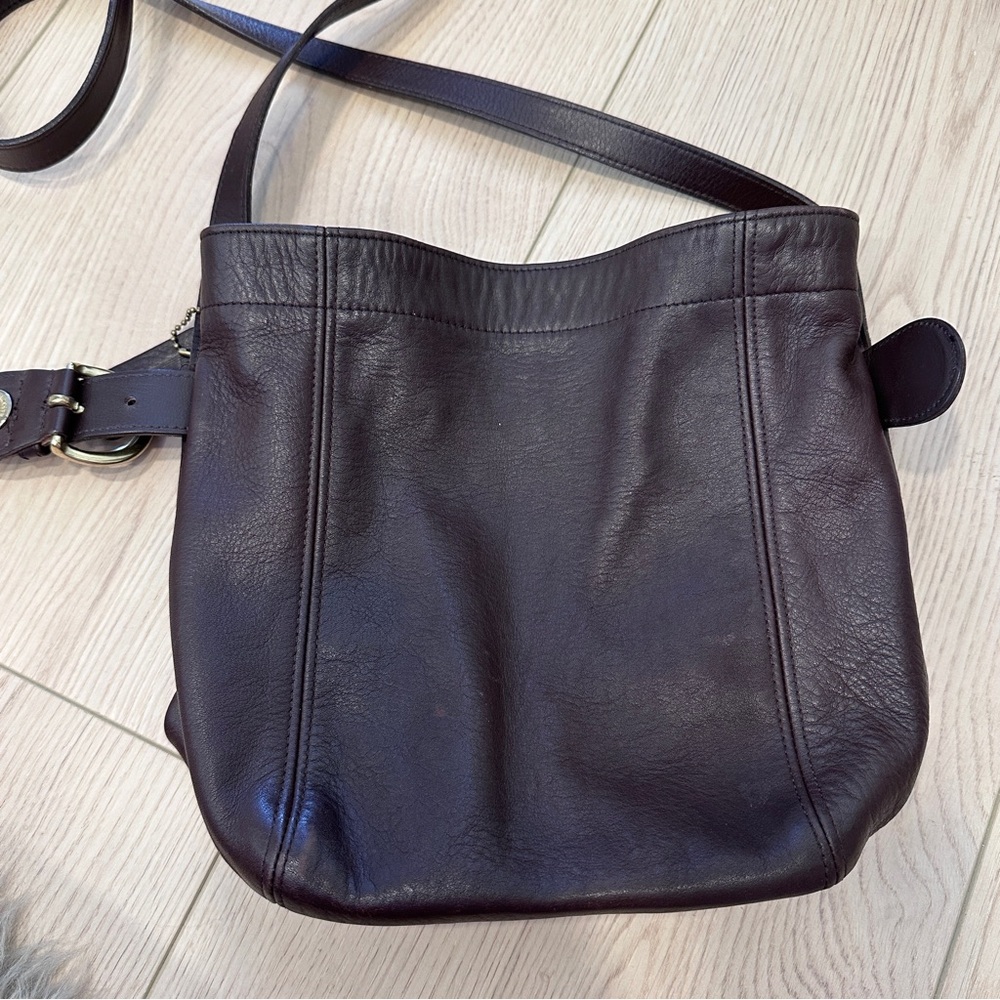 Vintage Old COACH 4156 Crossbody Bucket Bag/Shoulder Bag brown Leather - Picture 5 of 10
